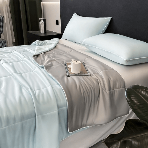 Double-Faced Two-Hue Ring-Stitched Cooling Comforter | Kalsten