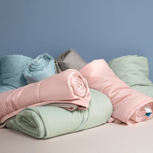 Double-Faced Two-Hue Ring-Stitched Cooling Comforter | Kalsten