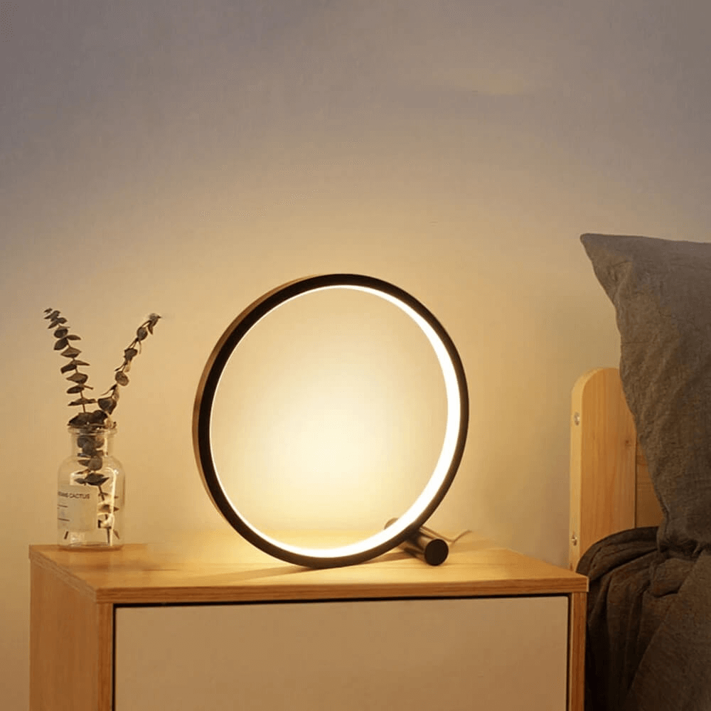 Halo Glo Lamp – minimalistic dimmable round LED table lamp | Kalsten