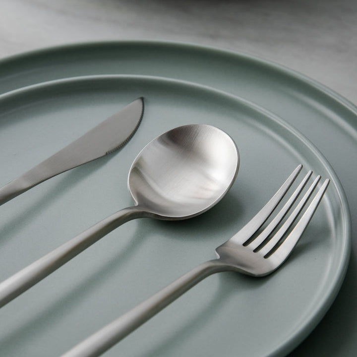 Minimalist Luxury Cutlery Set – 20 pieces, Titanium & Stainless Steel Kalsten