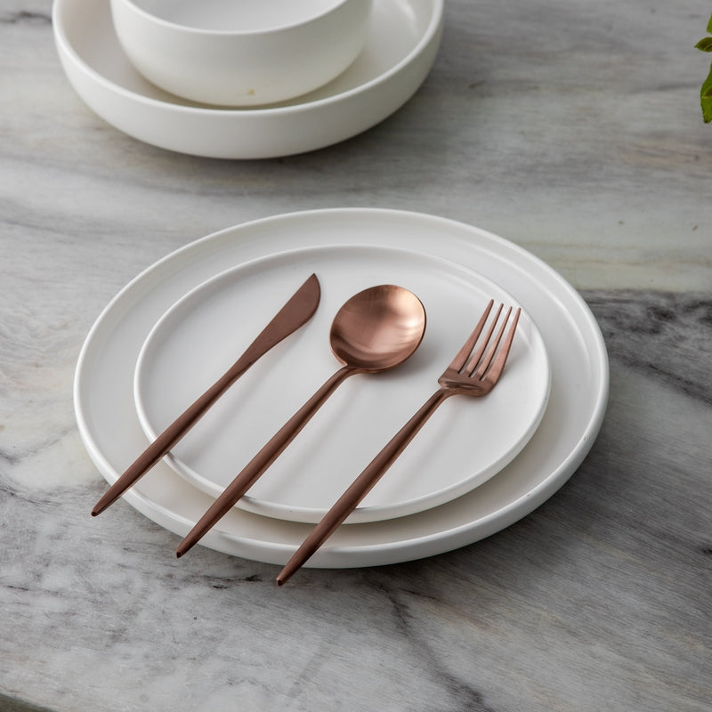 Minimalist Luxury Cutlery Set – 20 pieces, Titanium & Stainless Steel Kalsten