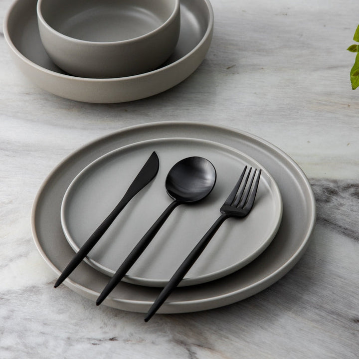 Minimalist Luxury Cutlery Set – 20 pieces, Titanium & Stainless Steel Kalsten