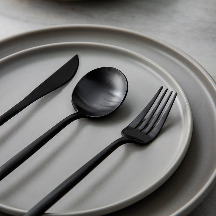 Minimalist Luxury Cutlery Set – 20 pieces, Titanium & Stainless Steel Kalsten