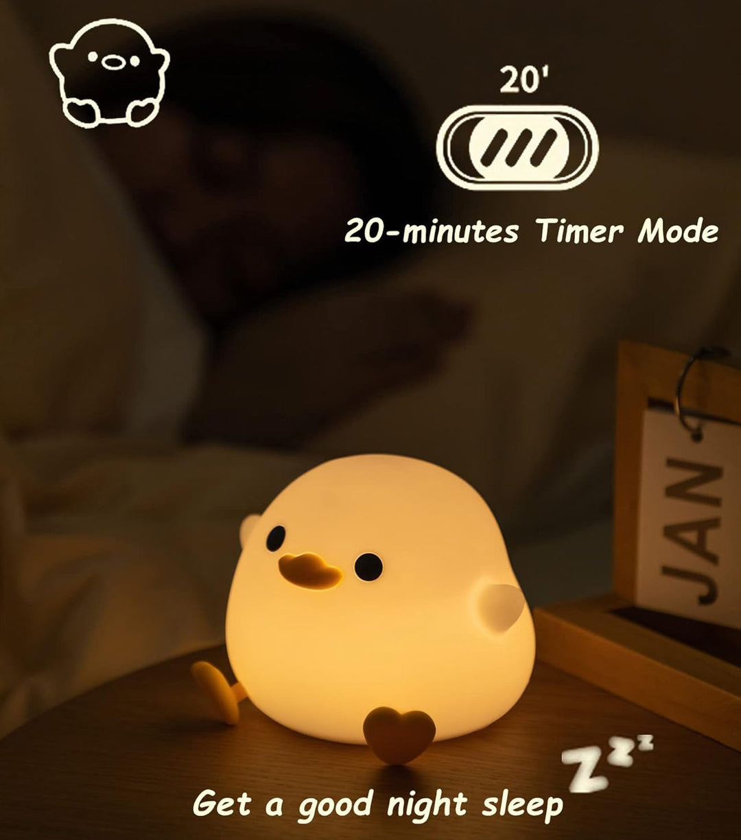 Stylish DuckieDream Light Automatic LED Duck Lighting Kalsten