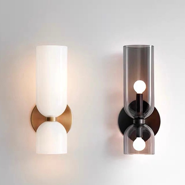 Double Glass Wall Light Fixture Kalsten