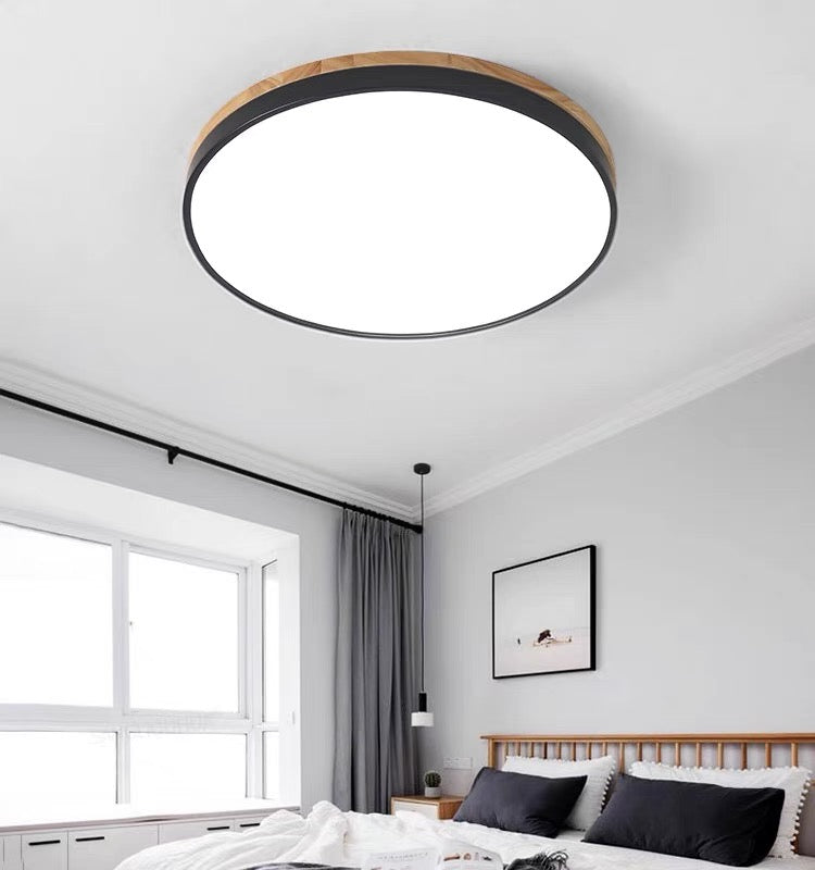 Wood LED Recessed Ceiling Light Kalsten