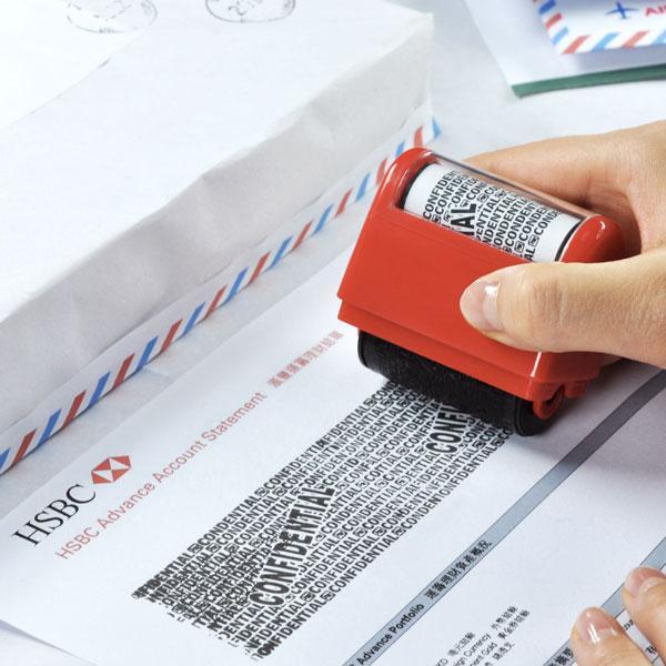 Identity Protection Privacy Roller Stamp | Kalsten