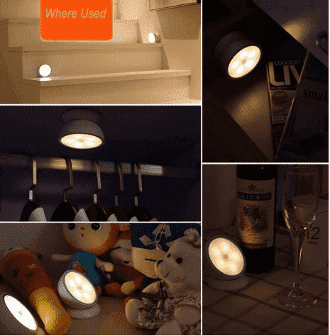 360 Magnetic LED Motion-Sensing Light | Kalsten