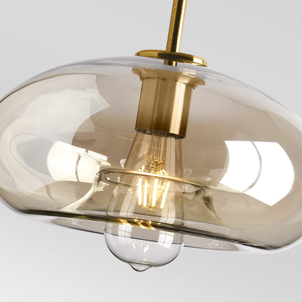 Industrial Amber Glass Pendant Light | Kalsten