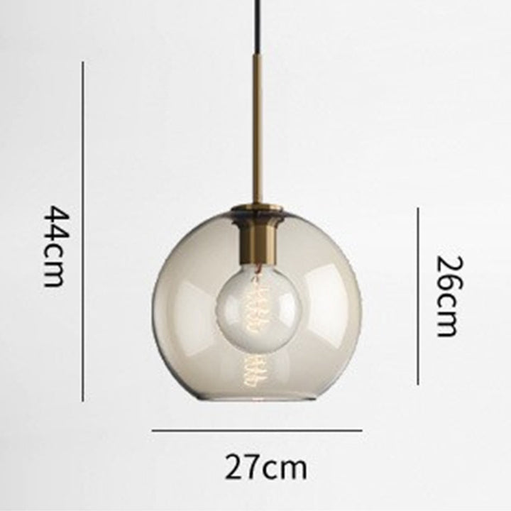 Industrial Amber Glass Pendant Light | Kalsten