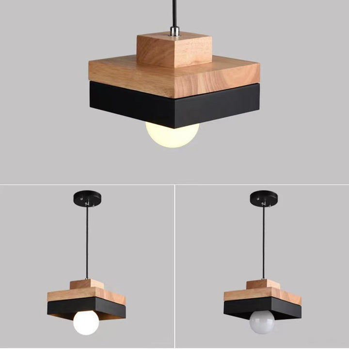 Industrial Wood Pendant Light | Kalsten