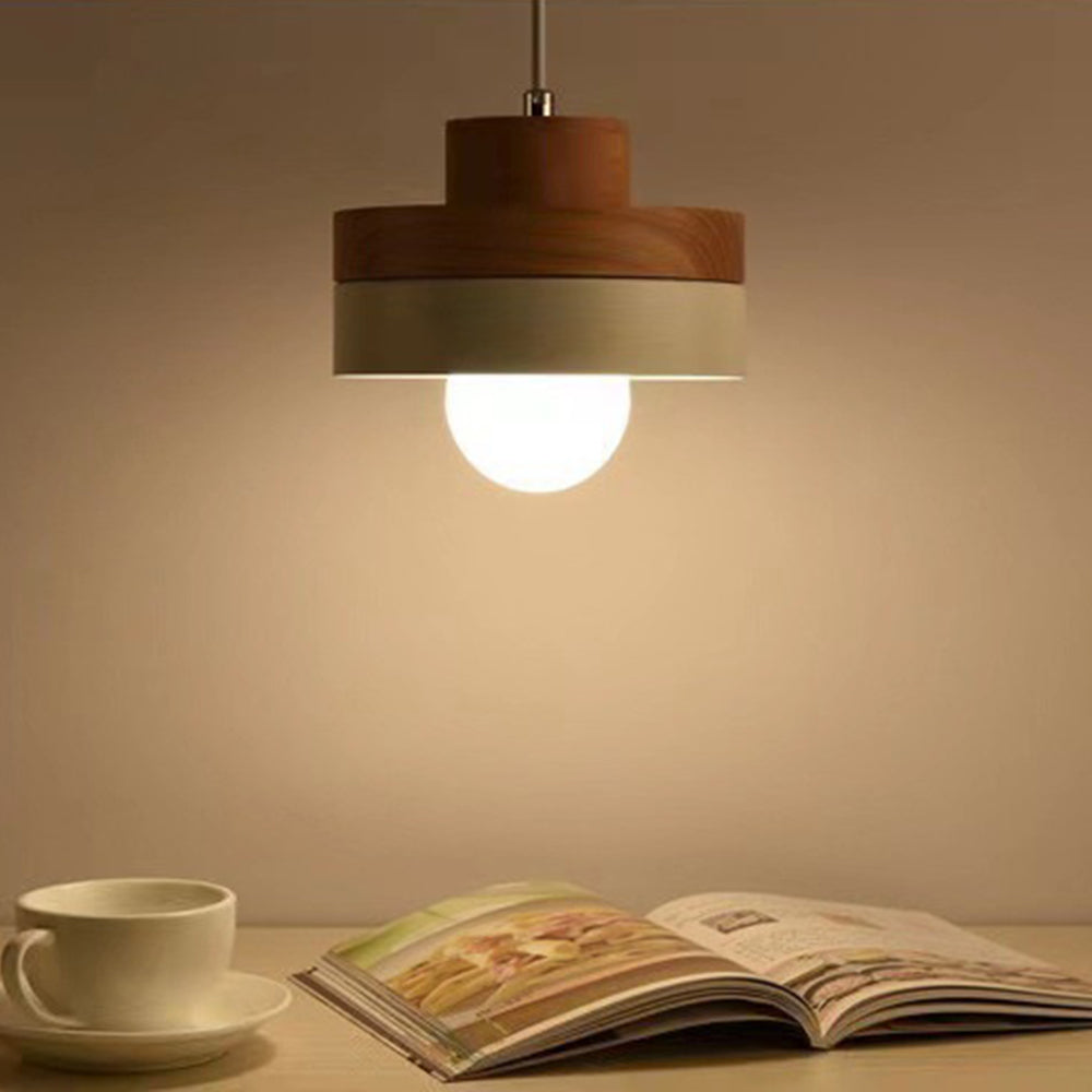 Industrial Wood Pendant Light | Kalsten
