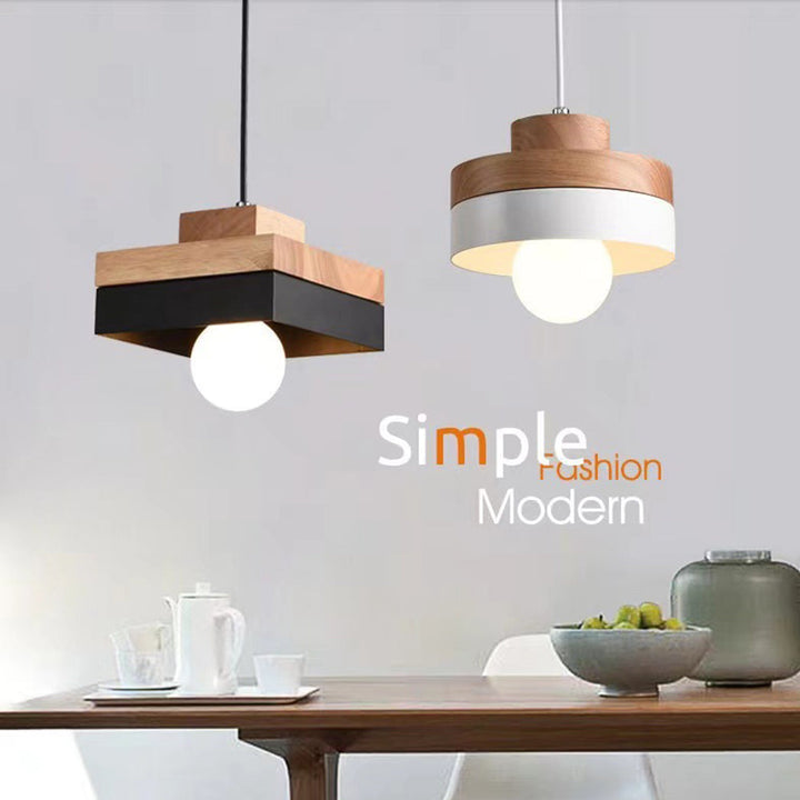 Industrial Wood Pendant Light | Kalsten