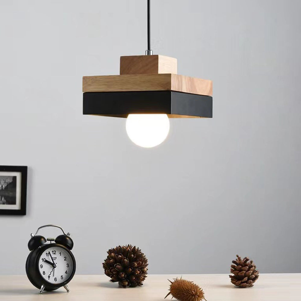 Industrial Wood Pendant Light | Kalsten