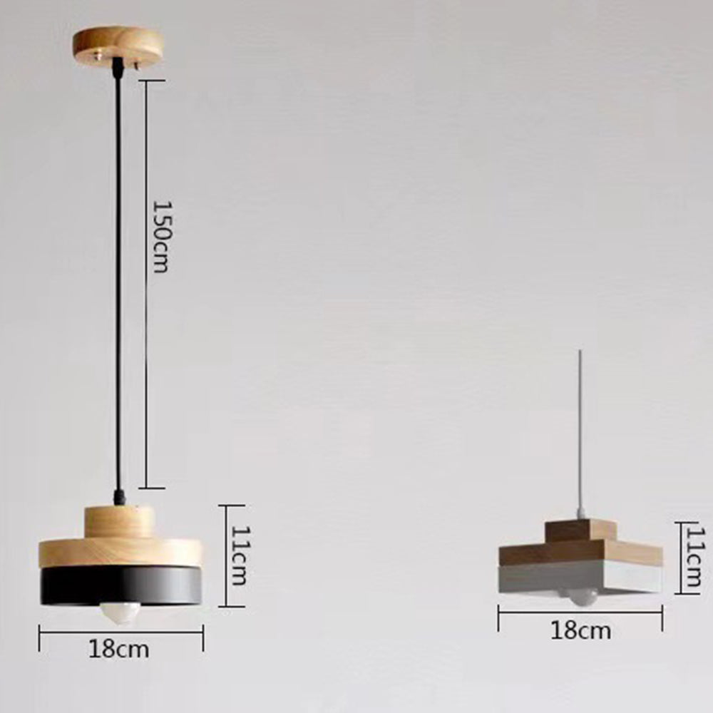Industrial Wood Pendant Light | Kalsten