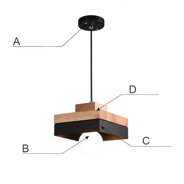 Industrial Wood Pendant Light | Kalsten