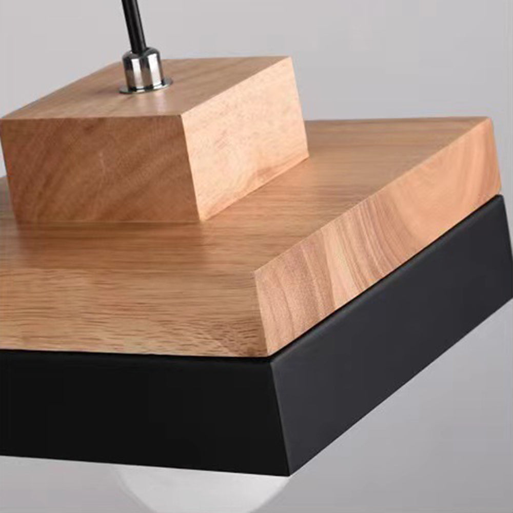 Industrial Wood Pendant Light | Kalsten