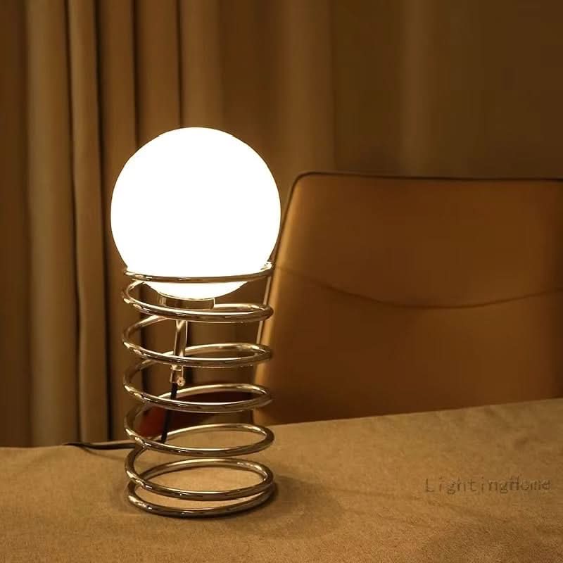 FrostOrb Bauhaus Table Lamp – Frosted Glass | Kalsten
