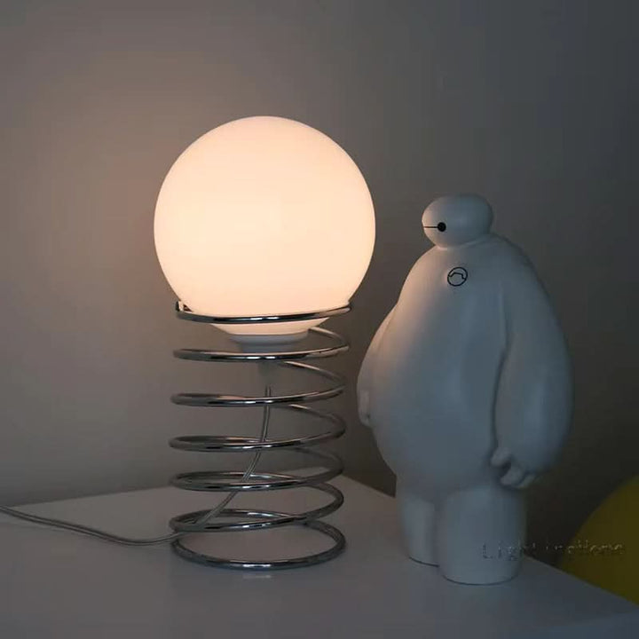 FrostOrb Bauhaus Table Lamp – Frosted Glass | Kalsten