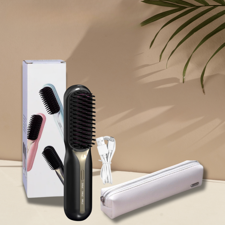 Kalsten | Wireless Hair Stylers Brush Travel Suitable for Straightening and Curling Rechargeable for All Hair Types