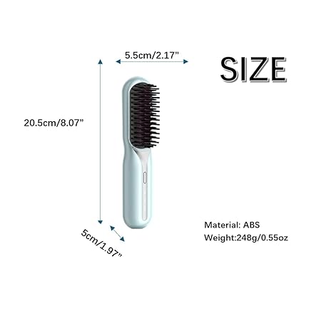 Kalsten | Wireless Hair Stylers Brush Travel Suitable for Straightening and Curling Rechargeable for All Hair Types