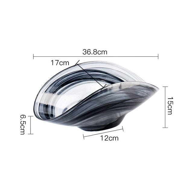Irregular Glass Salad Bowl | Kalsten