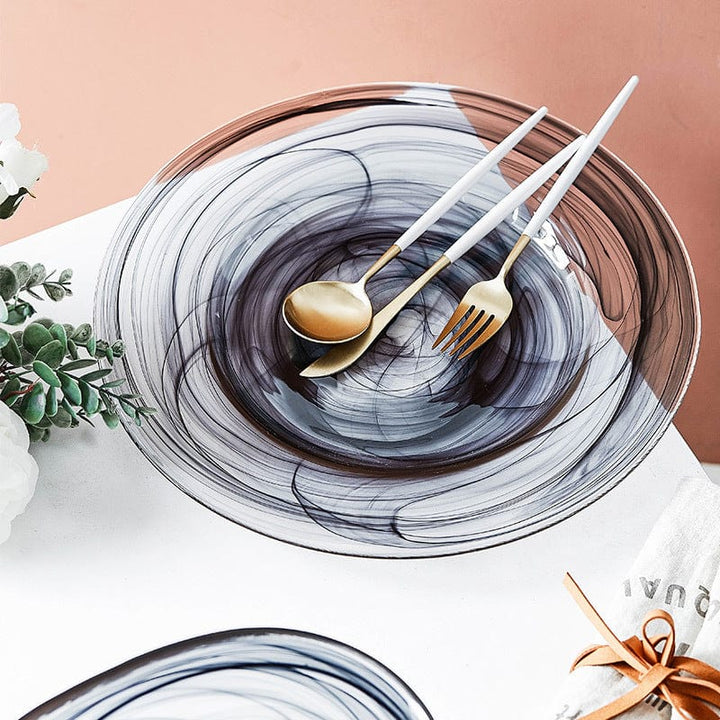 Irregular Glass Salad Bowl | Kalsten