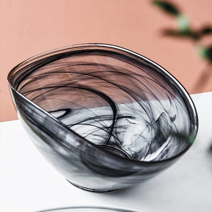 Irregular Glass Salad Bowl | Kalsten