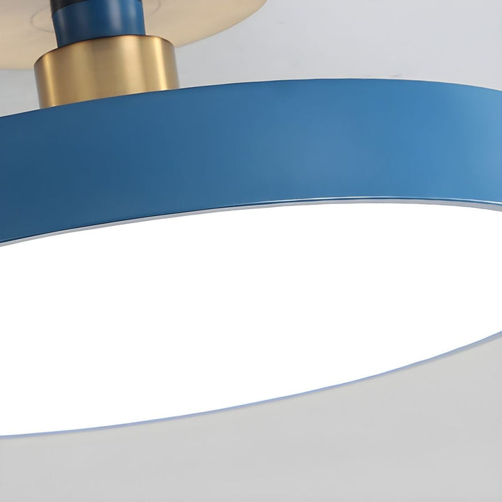 Metal Flush Mount Ceiling Light 11.8 in Warm Ambient Indoor Dining Living Room Office LED | Kalsten