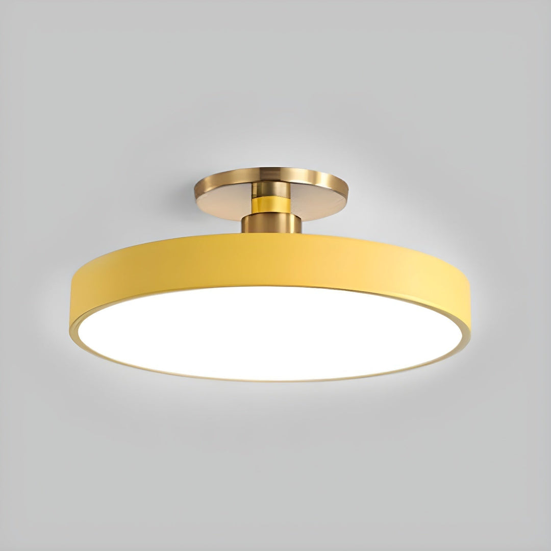 Metal Flush Mount Ceiling Light 11.8 in Warm Ambient Indoor Dining Living Room Office LED | Kalsten