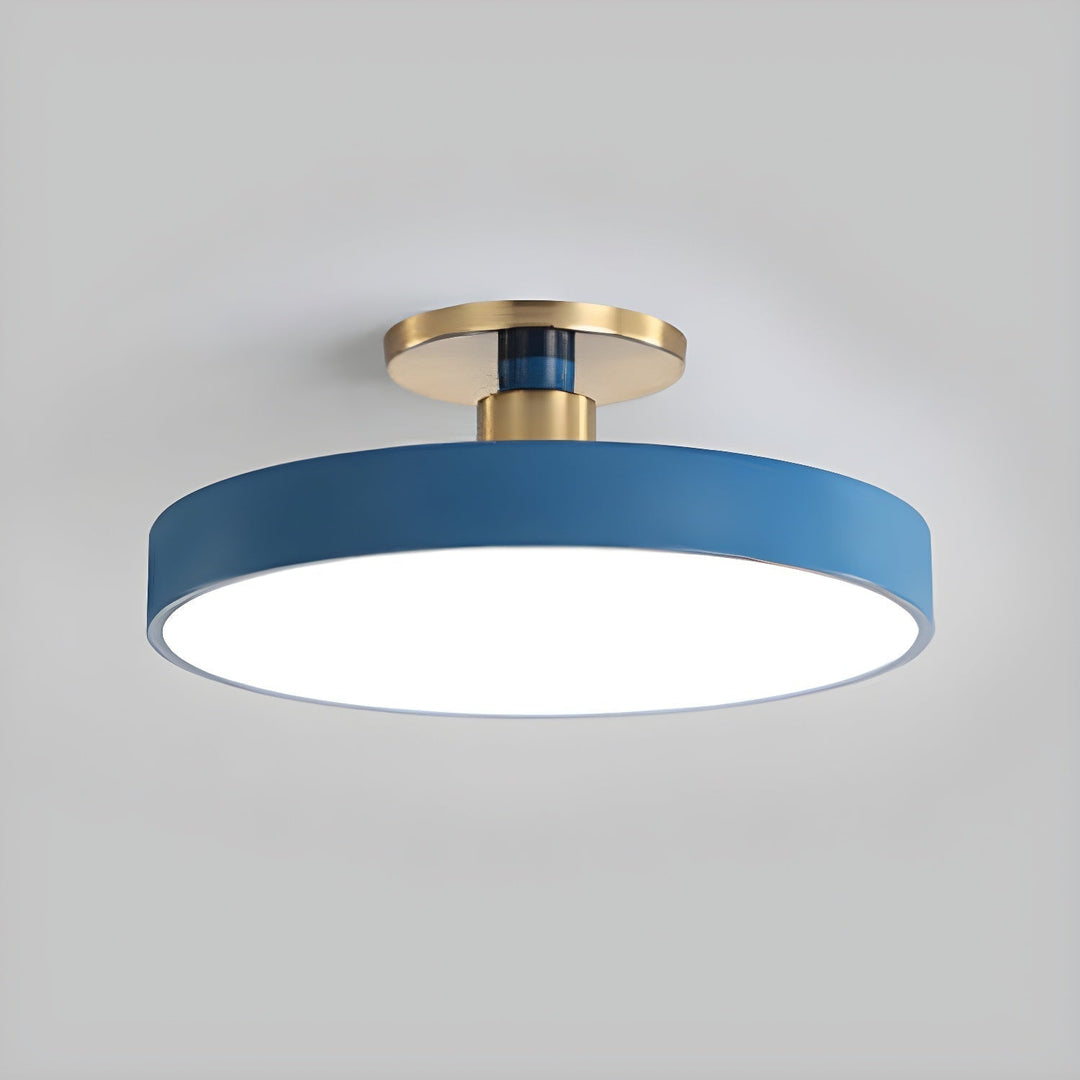 Metal Flush Mount Ceiling Light 11.8 in Warm Ambient Indoor Dining Living Room Office LED | Kalsten