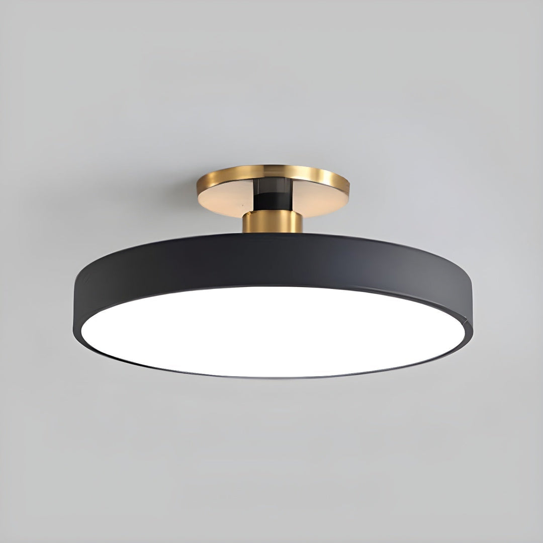 Metal Flush Mount Ceiling Light 11.8 in Warm Ambient Indoor Dining Living Room Office LED | Kalsten