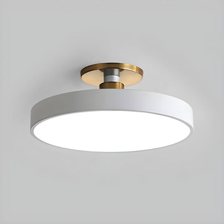 Metal Flush Mount Ceiling Light 11.8 in Warm Ambient Indoor Dining Living Room Office LED | Kalsten