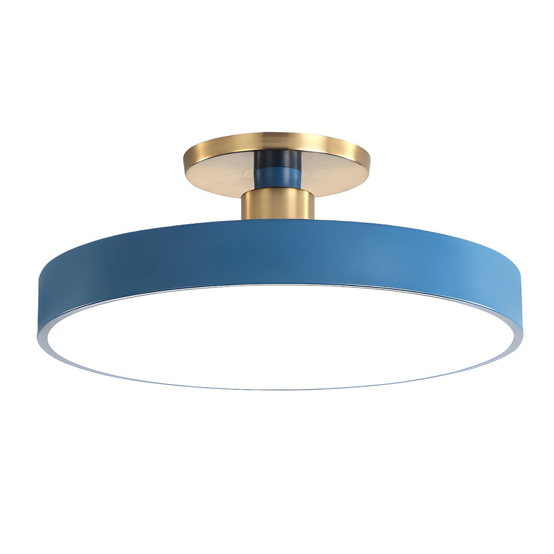 Metal Flush Mount Ceiling Light 11.8 in Warm Ambient Indoor Dining Living Room Office LED | Kalsten