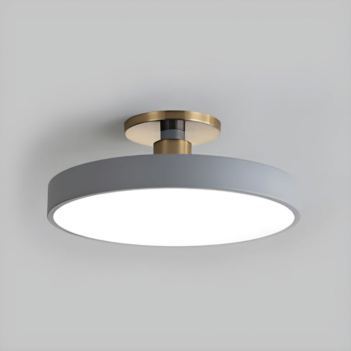 Metal Flush Mount Ceiling Light 11.8 in Warm Ambient Indoor Dining Living Room Office LED | Kalsten