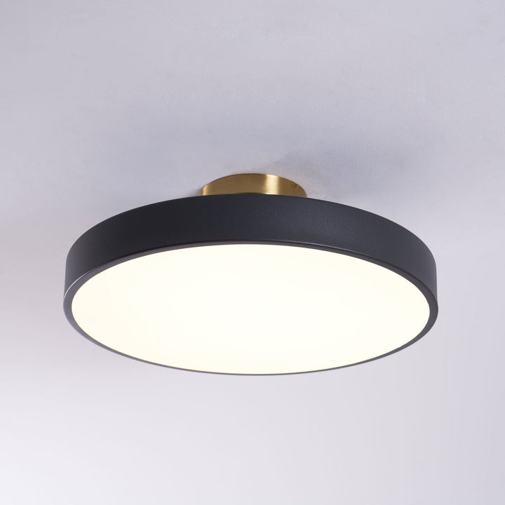 Metal Flush Mount Ceiling Light 11.8 in Warm Ambient Indoor Dining Living Room Office LED | Kalsten