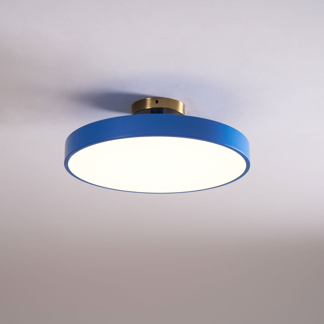 Metal Flush Mount Ceiling Light 11.8 in Warm Ambient Indoor Dining Living Room Office LED | Kalsten