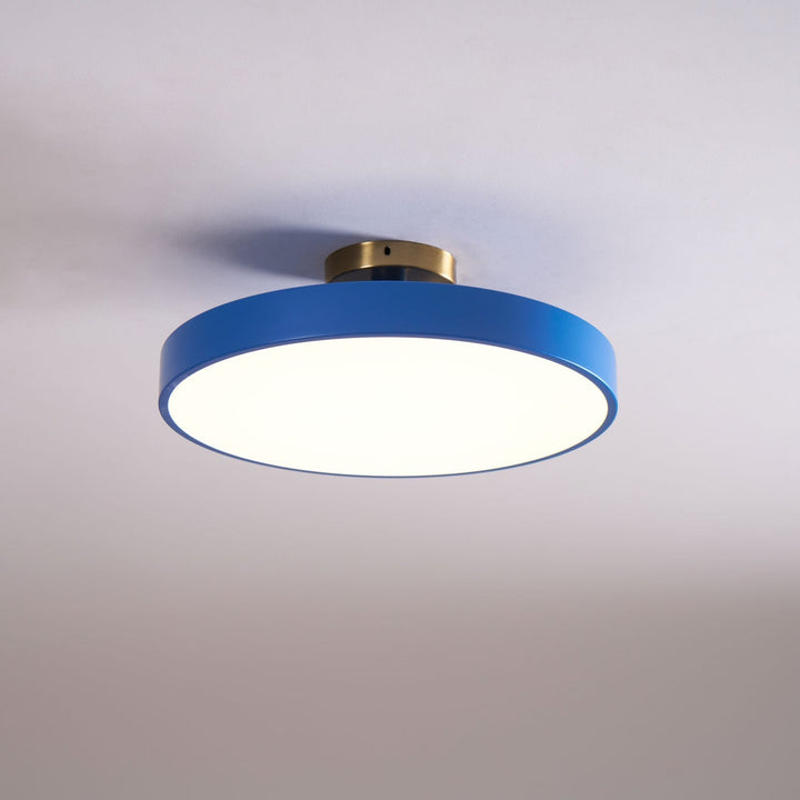 Metal Flush Mount Ceiling Light 11.8 in Warm Ambient Indoor Dining Living Room Office LED | Kalsten