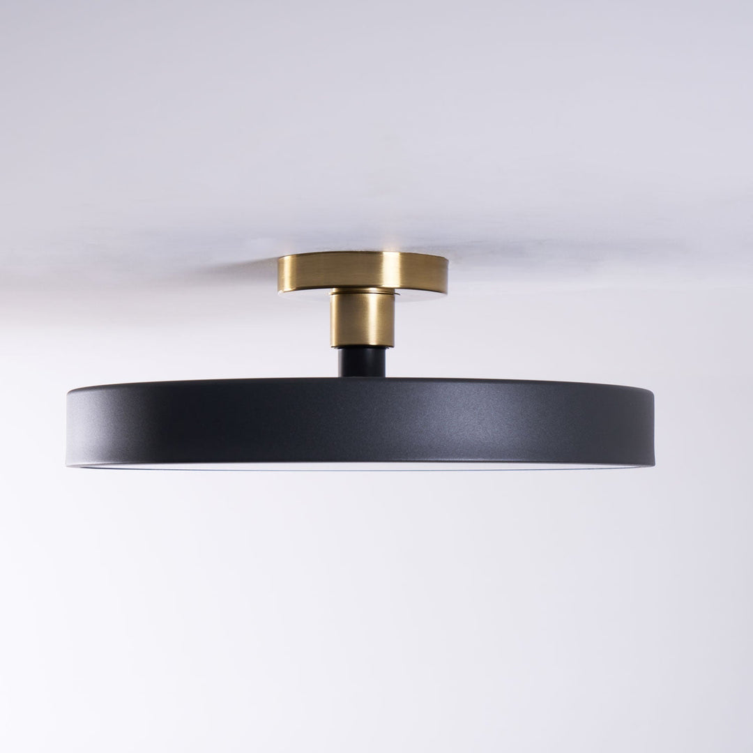 Metal Flush Mount Ceiling Light 11.8 in Warm Ambient Indoor Dining Living Room Office LED | Kalsten