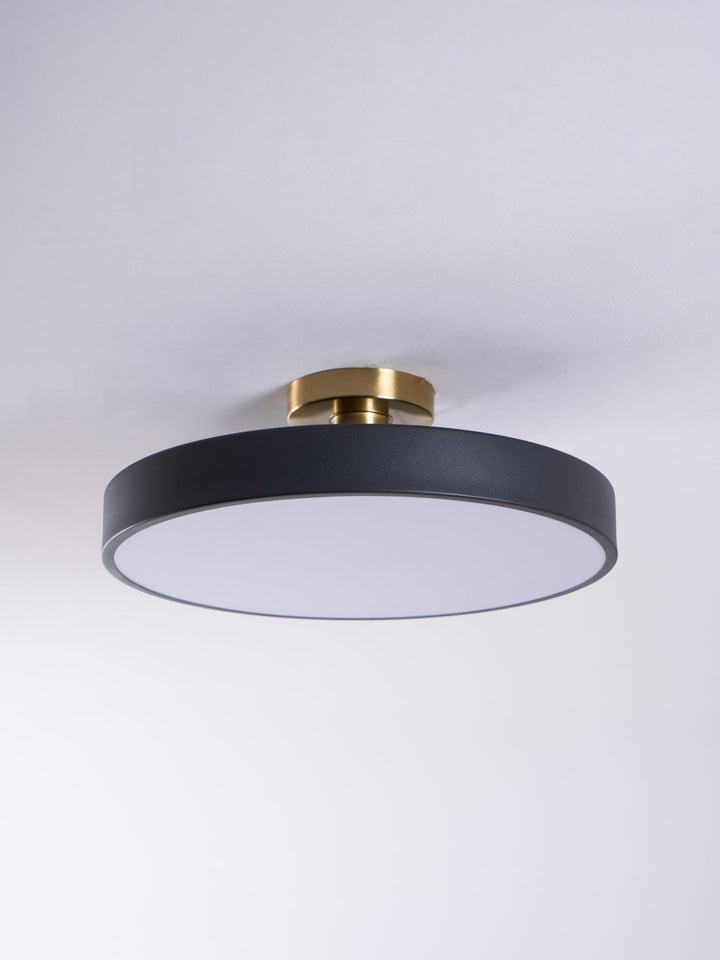 Metal Flush Mount Ceiling Light 11.8 in Warm Ambient Indoor Dining Living Room Office LED | Kalsten