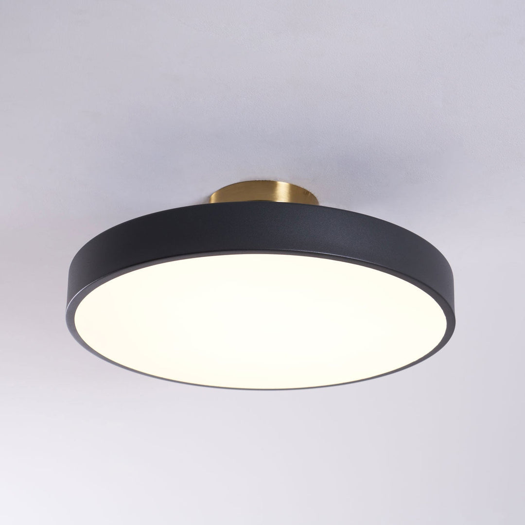 Metal Flush Mount Ceiling Light 11.8 in Warm Ambient Indoor Dining Living Room Office LED | Kalsten