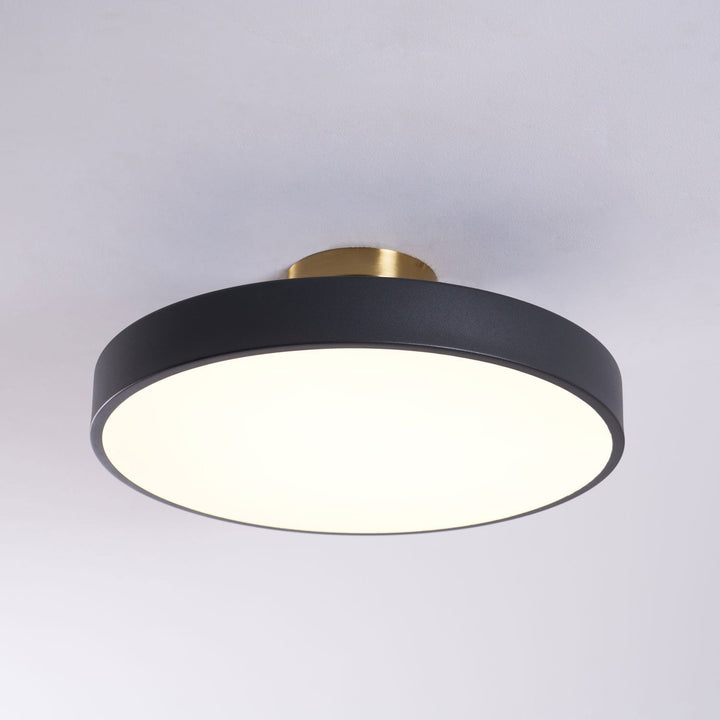 Metal Flush Mount Ceiling Light 11.8 in Warm Ambient Indoor Dining Living Room Office LED | Kalsten