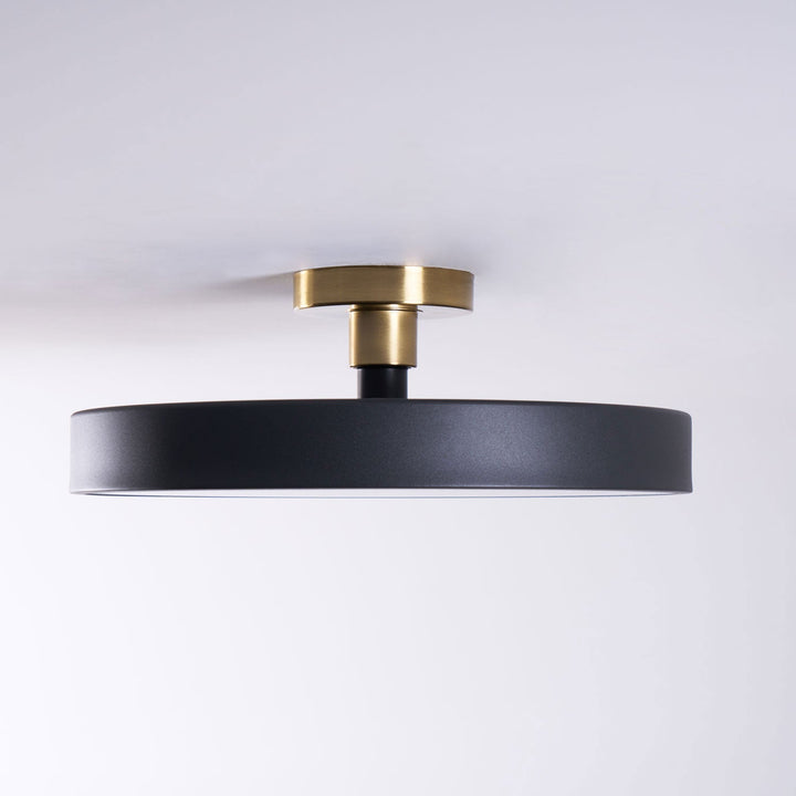 Metal Flush Mount Ceiling Light 11.8 in Warm Ambient Indoor Dining Living Room Office LED | Kalsten