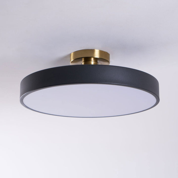 Metal Flush Mount Ceiling Light 11.8 in Warm Ambient Indoor Dining Living Room Office LED | Kalsten
