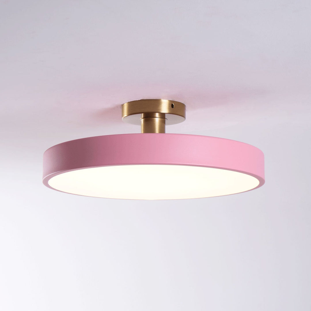 Metal Flush Mount Ceiling Light 11.8 in Warm Ambient Indoor Dining Living Room Office LED | Kalsten