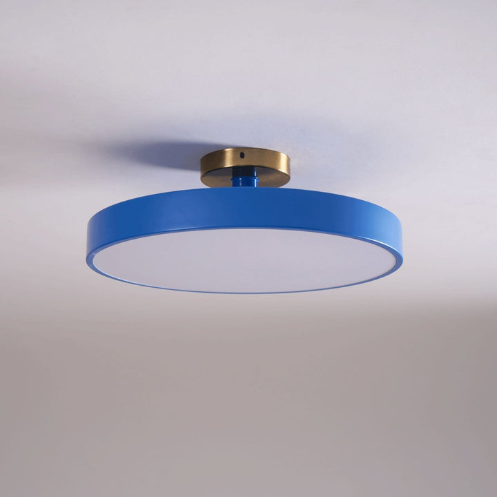Metal Flush Mount Ceiling Light 11.8 in Warm Ambient Indoor Dining Living Room Office LED | Kalsten