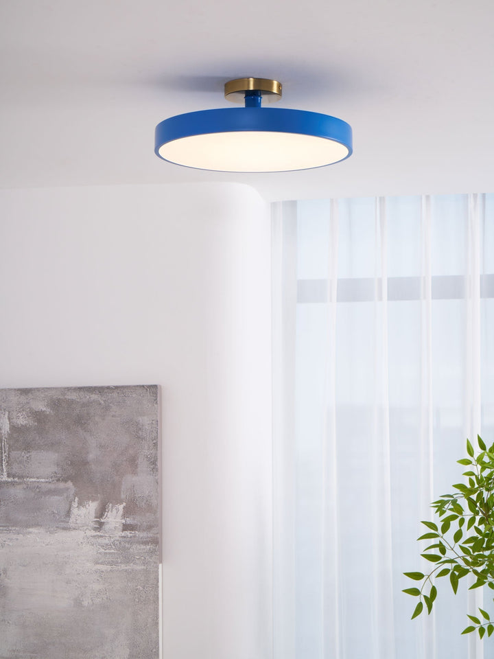 Metal Flush Mount Ceiling Light 11.8 in Warm Ambient Indoor Dining Living Room Office LED | Kalsten