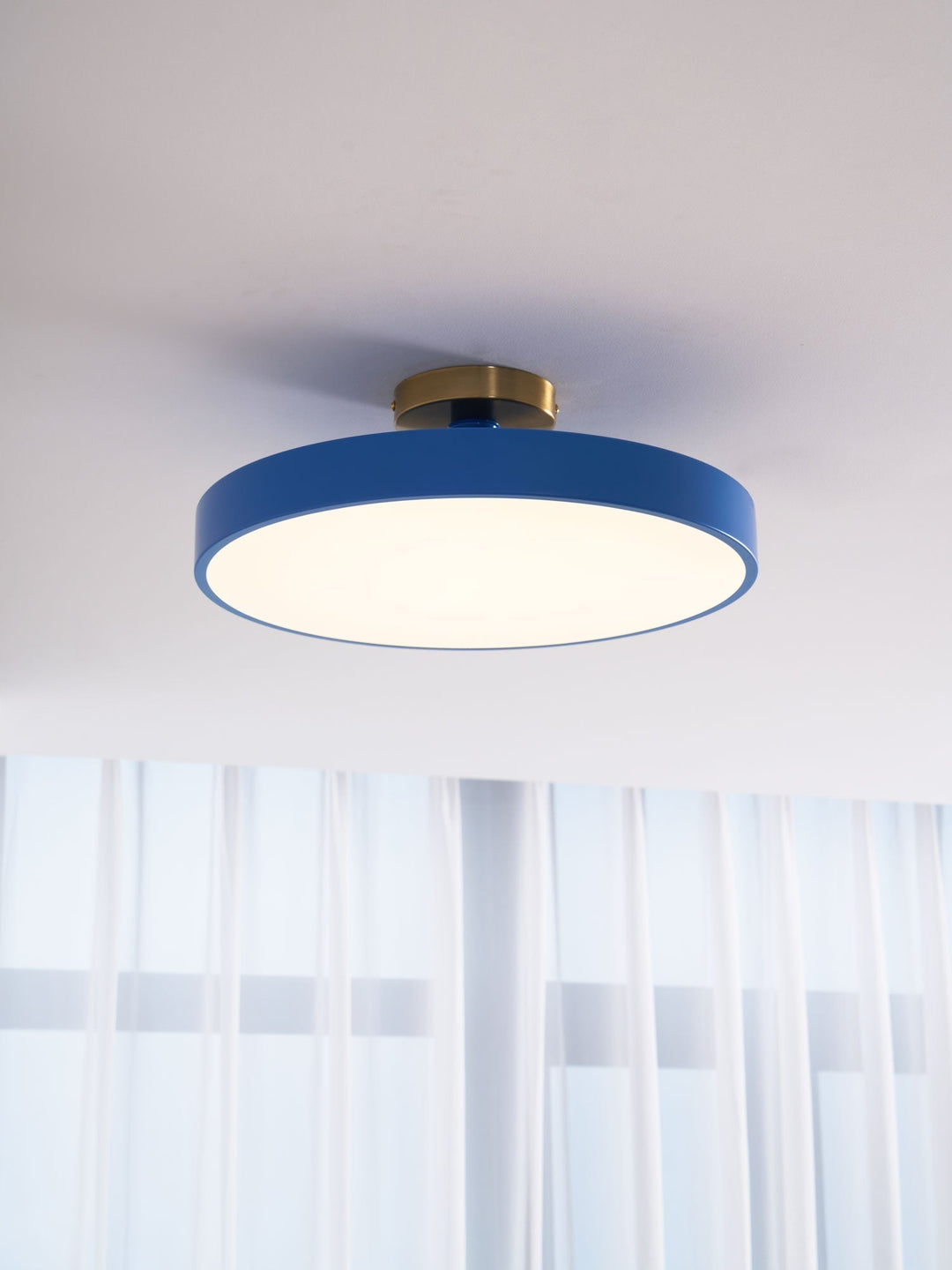 Metal Flush Mount Ceiling Light 11.8 in Warm Ambient Indoor Dining Living Room Office LED | Kalsten