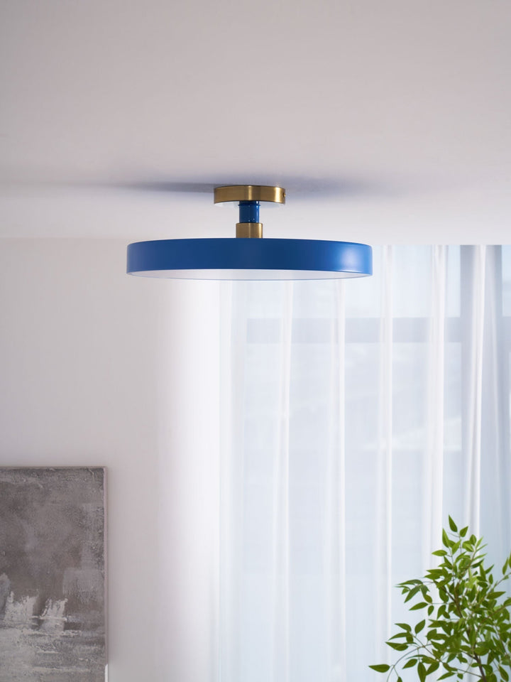 Metal Flush Mount Ceiling Light 11.8 in Warm Ambient Indoor Dining Living Room Office LED | Kalsten