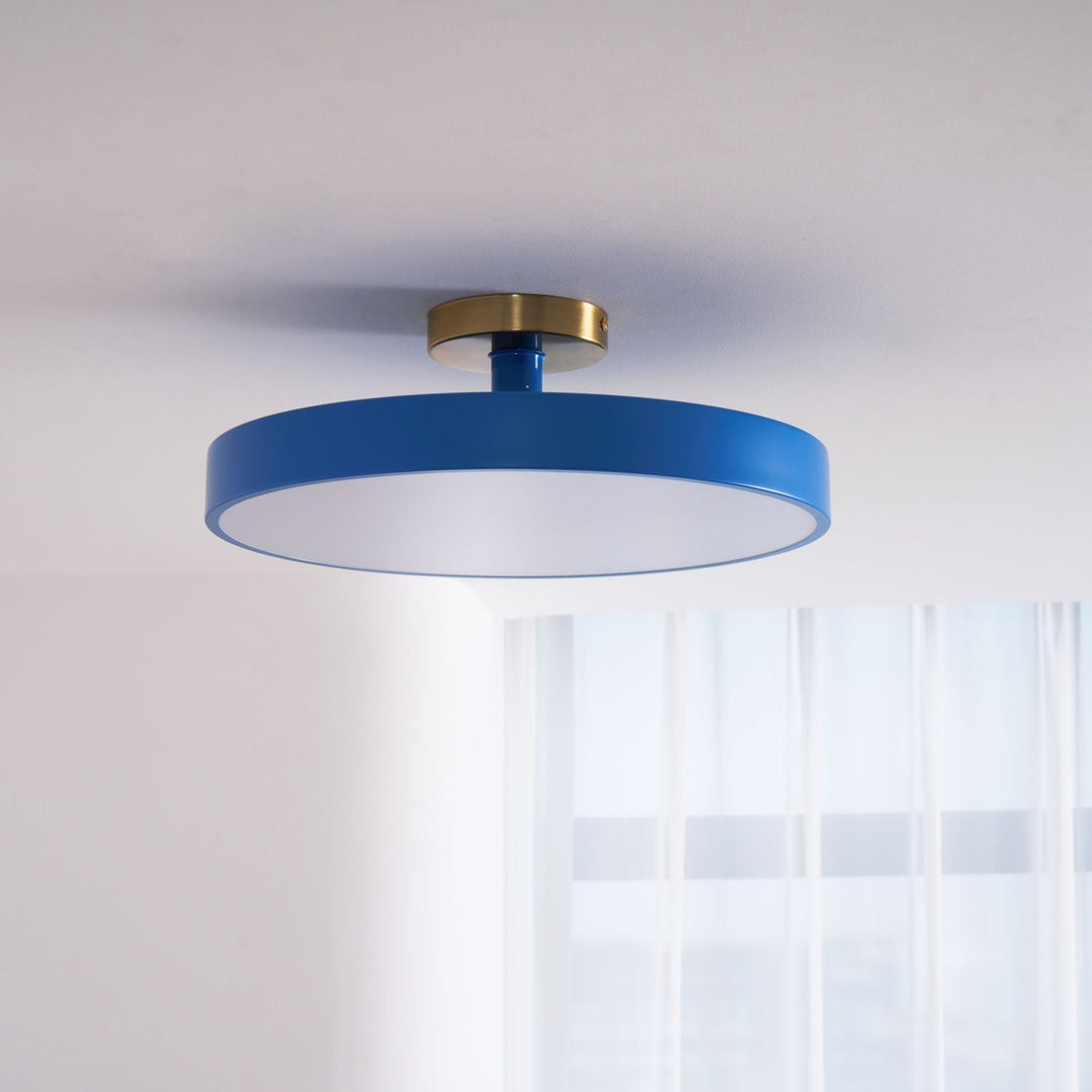 Metal Flush Mount Ceiling Light 11.8 in Warm Ambient Indoor Dining Living Room Office LED | Kalsten